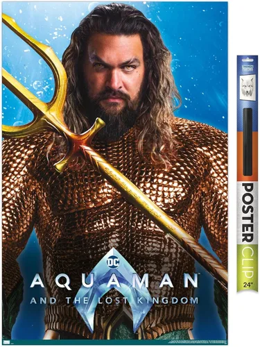 Miniatura 22 de Trends International DC Comics Movie Aquaman y el Reino Perdido - Póster de pared Aquaman de 22.4 pulgadas de largo x 14.7 pulgadas de ancho