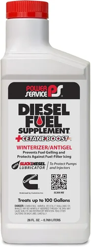 Power Service Suplemento para combustible diésel con un plus de cetano +Cetane Boost - 26 onzas (paquete de 12)