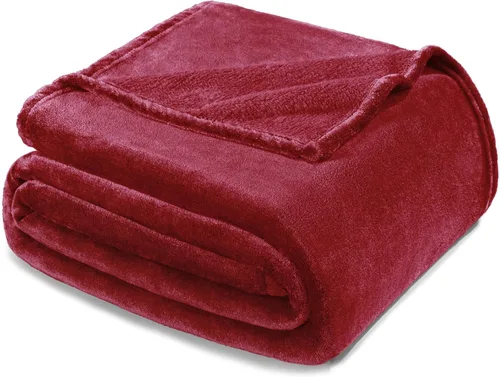 Miniatura 23 de Exclusivo Mezcla Manta de vellón para sofá, cama, súper suave y cálida, para uso en todas las estaciones, acogedora, afelpada, ligera, azul hielo