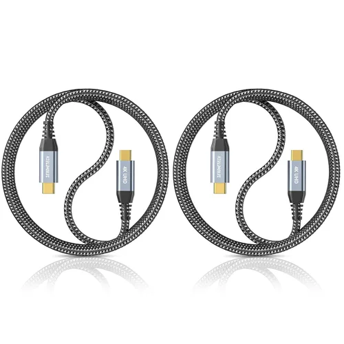 Miniatura 15 de Cable para Monitor USB C ZeroneTeck [0.91 m, Rosa], Transferencia de Datos de Alta Velocidad de 20 Gbps, Salida de Video de Pantalla 4K@60Hz, Carga