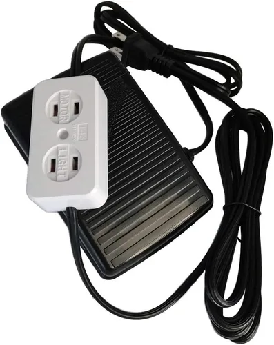 Miniatura 2 de YICBOR Pedal de control de pie para máquina de coser con cable (110/120 V), luz + bloque de motor #FC-143