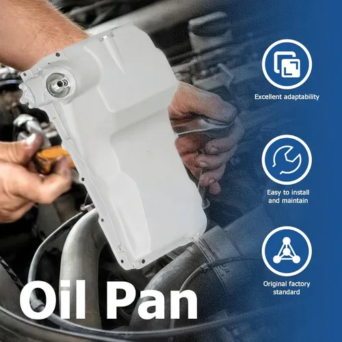 Miniatura 2 de WFLNHB Reemplazo de bandeja de aceite de aluminio para Cadillac 2002-2006 Reemplazo para Chevy 1999-2007 Reemplazo para GMC 2000-2007 Pickup Truck