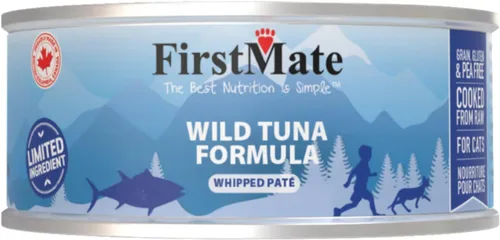 Miniatura 9 de FirstMate Wet Cat Food Fórmula de atún silvestre de ingredientes limitados, sin granos, alta proteína, un solo ingrediente, comida enlatada