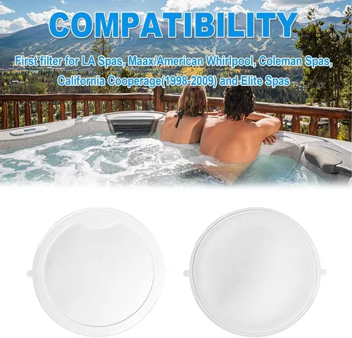 Miniatura 7 de Paquete de 2 primeros filtros para Maax Spas, 100497 - Filtro de repuesto para bañera de hidromasaje, compatible con Coleman Spas, Maax, LA Spas
