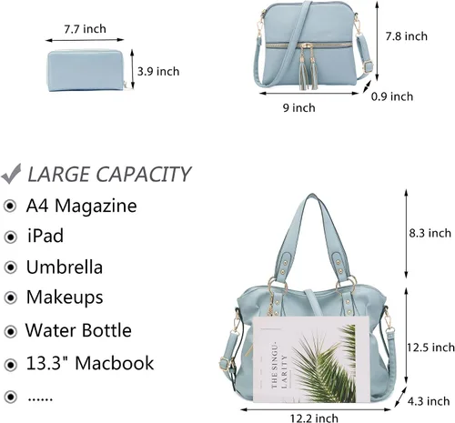Miniatura 2 de Juego de carteras y carteras para mujer, bolso grande con cartera, 3