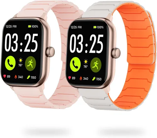 LYSANDRA Correa magnética compatible con Spade & Co Health Smartwatch 4, correa magnética fuerte deportiva de silicona para Spade Co Health