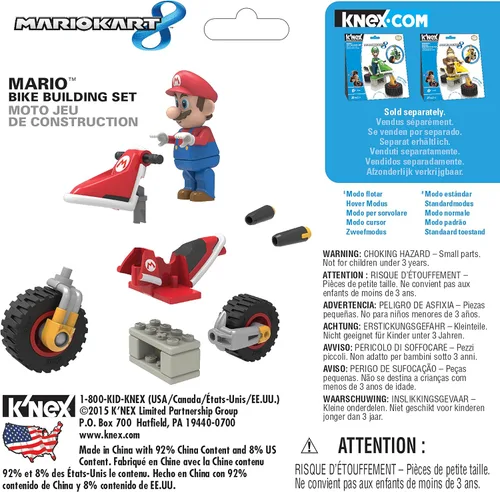 Miniatura 2 de K'NEX Mario Kart 8 - Juego de construcción de bicicletas Mario
