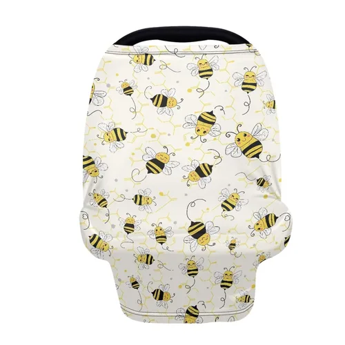 Miniatura 29 de Wanyint Fundas de asiento de automóvil para bebé, toldo para niños y niñas, multiusos, fundas de lactancia materna, bufanda de lactancia, decoración
