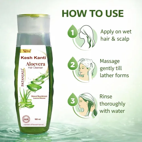 Miniatura 3 de patanjali Kesh Kanti Aloevera - Limpiador para el cabello, 6.08 fl oz (paquete de 1)