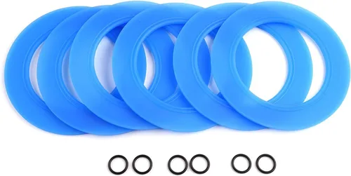 Miniatura 9 de Hibbent Paquete de 6 sellos de válvula de descarga de inodoro, material de silicona mejorado para American Standard y compatible con Eljer