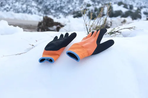 Miniatura 10 de Waterproof cold weather Double Coated Windproof HPT Plam and Fingers Acrylic Terry inner