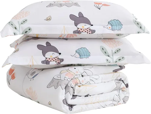 Miniatura 22 de Juego de colcha Yibeizi para avión para niños, tamaño individual, ropa de cama estampada en camuflaje verde para niños con funda de almohada, juego