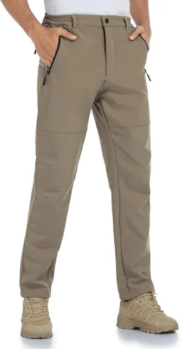 Miniatura 2 de Mens Snow Ski Waterproof Softshell Snowboard Pants Outdoor Hiking Fleece Lined