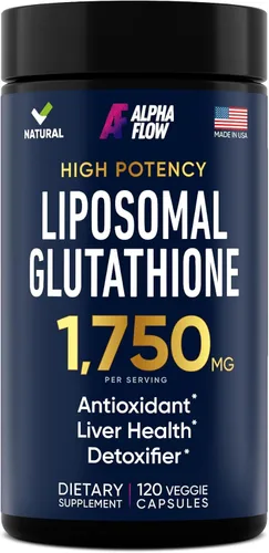 Suplemento de Glutatión Liposomal 1000MG + 750MG - Glutatión Liposomal con VIT C + Complejo Antioxidante de Fosfolípidos - Suplemento para
