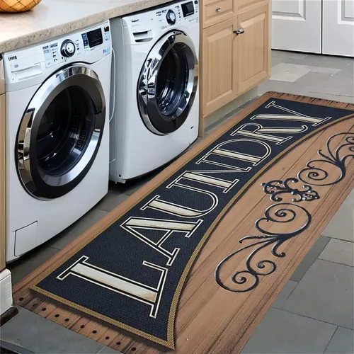 Miniatura 8 de Tapete de goma antideslizante para lavadero, tapete de cocina resistente al agua (20 x 48 pulgadas, 1 unidad) de Abreeze