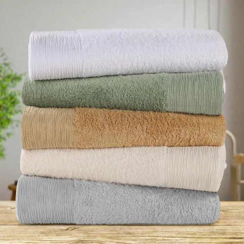 Miniatura 14 de Superior Rayon - Juego de toallas de 12 piezas de mezcla de bambú, de secado rápido, artículos esenciales para el baño, ducha, spa, toallas