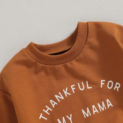Miniatura 4 de Hoanselay Conjunto de sudadera de manga larga con capucha y pantalones de otoño e invierno para bebé niño