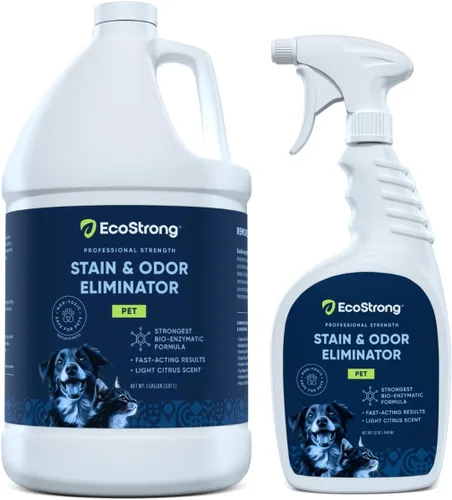 Miniatura 11 de Eco Strong Removedor de Manchas y Olores de Mascotas - Limpiador Enzimático de Orina de Gato, Destructor de Orina para Perros, Limpiador Enzimático
