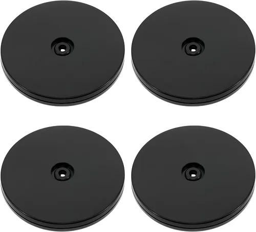 Miniatura 13 de 4 Piezas Negro 2 pulgadas Acrílico Lazy Susan Organizador Giratorio de Mesa con Rodamientos - Placa Giratoria Redonda para Estante de Especias