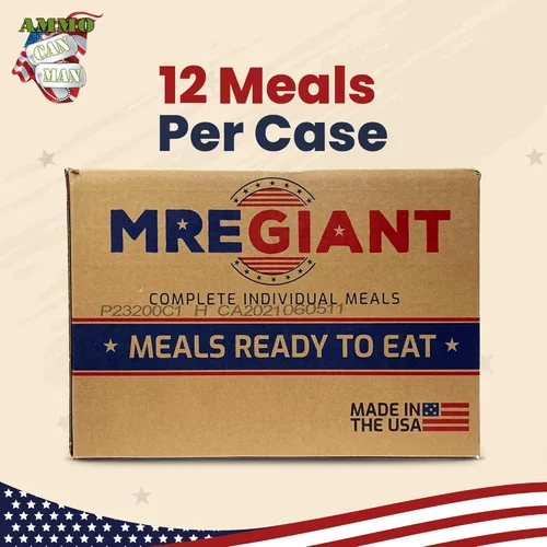Miniatura 4 de Ammo Can Man Raciones alimenticias - MRE Giant (Mels-Ready-To-Comer) - FECHA DEL PAQUETE 2023 - 12 comidas por caja