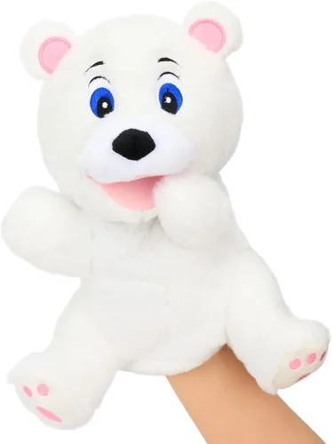 Miniatura 11 de Hopearl Marioneta de mano de pájaro de peluche con boca abierta y movible para juego imaginativo, juego de rol, juguete interactivo para contar