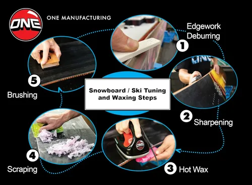 Miniatura 7 de Una cera Mfg 4WD para snowboard y esquí, barra de 2.29 oz, cera Oneball para nieve fría, 21ºF a 5ºF (-6ºC a -15ºC), aroma tropical, sin flúor