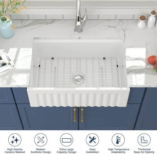 Miniatura 9 de Lordear Farmhouse Kitchen Sink