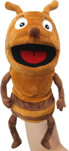 Marioneta de Mano de Peluche Realista de 13", Marionetas de Animales Insectos para Niños Marioneta de Mano de Animal de Peluche Insecto con Boca