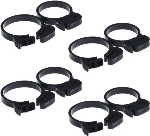 Miniatura 8 de Abrazaderas de manguera de nailon de doble agarre, abrazaderas de manguera de plástico de nailon con agarre a presión (1.004-1.083 in, 1 pulgada)