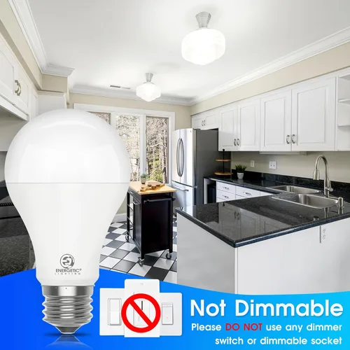 Miniatura 4 de ENERGETIC SMARTER LIGHTING Paquete de 6 Bombillas LED A21 Equivalente a 150 Vatios, Bombilla LED, Blanco Suave 2700K, 2600 Lúmenes Altos Bombilla