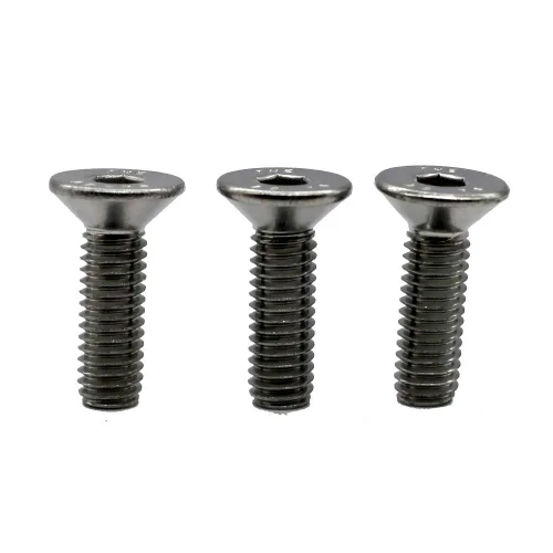 (100 PCS) Tornillos avellanados de zócalo M3 X 0.472 in (DIN 7991) - A2 de acero inoxidable-Hex Drive cabeza plana por Fullerkreg