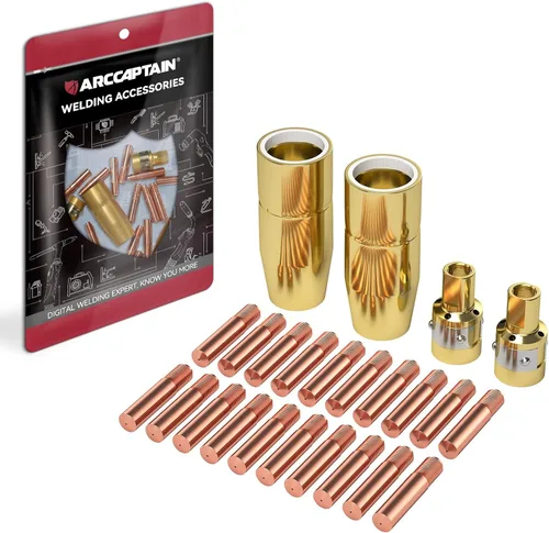 ARCCAPTAIN para Miller Millermatic M-100/150 pieza de soldador de 0.030 pulgadas, boquilla de punta de contacto, kit de accesorios para pistola de