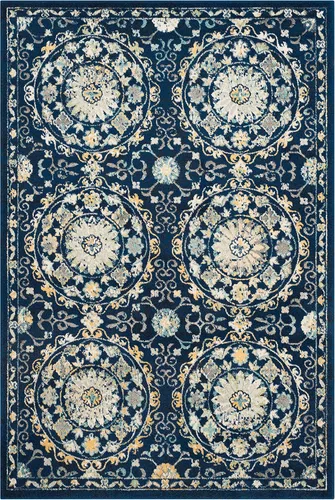 Miniatura 3 de SAFAVIEH Evoke Collection EVK252A - Alfombra decorativa de 4 x 6 pies, diseño bohemio, no desprende pelusa y de fácil cuidado, ideal para zonas