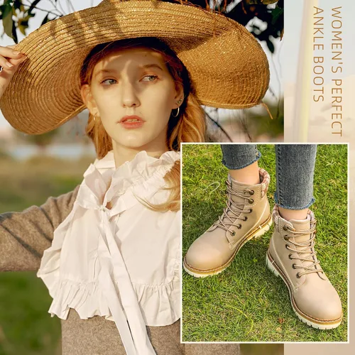 Miniatura 6 de Kkyc Botas de senderismo para mujer antideslizantes botas casuales.