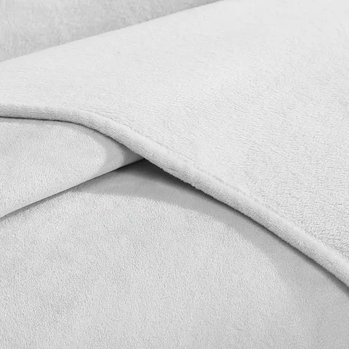 Miniatura 3 de Calvin Klein - Manta Queen, ropa de cama de felpa suave, manta de cama de peso medio (gris aluminio, Queen) (paquete de 2)