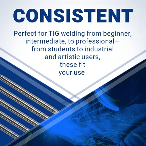Miniatura 7 de Midwest Tungsten Service Electrodos de soldadura TIG de tungsteno paquete de 10 unidades (azul - 2% tungsteno lantanado (WL20/EWLa-2), 1/8 pulgadas