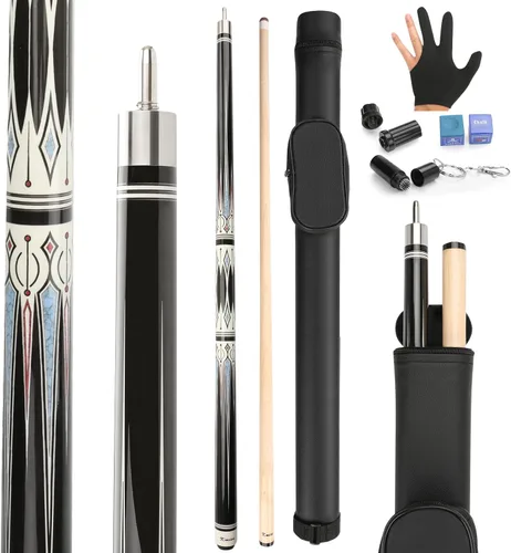 Kmise Pool Stick Set of - 58" Pool Cue Stick, Canadian Maple Professional Billiards Pool Cue, Pool Sticks for Adults, 18~21oz Multiple Colors 20oz