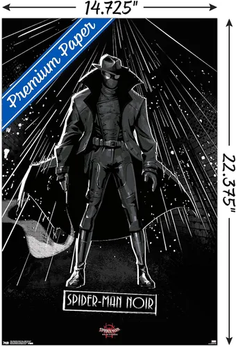 Miniatura 2 de Trends International Marvel Spider-Man - Póster de pared con texto en inglés "Into The Spider-Verse", de Spider-Man Noir, 14.725 x 22.375 pulgadas