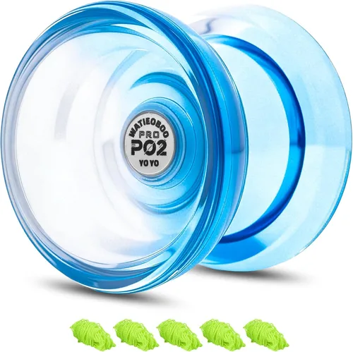 Miniatura 9 de Yoyo P02 Crystal Yo Yo Juego de 2 Piezas - Yoyo de Modo Dual Responsivo y No Responsivo, Yoyo de Giro con el Dedo, Yo-yo de Trucos