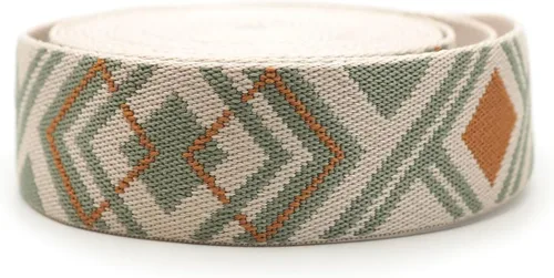 CRAFTMEMORE Correa de poliéster de algodón estilo bohemio de 1.5 pulgadas, correas fuertes para artes, manualidades, correa de bolsa (5 yardas,