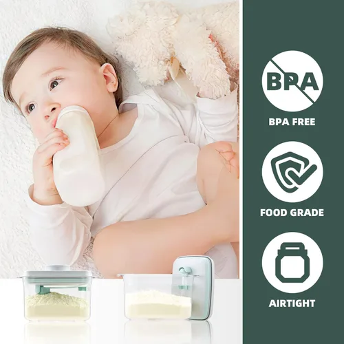 Miniatura 2 de Contenedor de Fórmula para Bebés - Contenedor de Viaje de Fórmula de 1000ml, Dispensador de Fórmula Hermético Para Llevar, 11OZ, 0.66LB, 300g, 11 oz