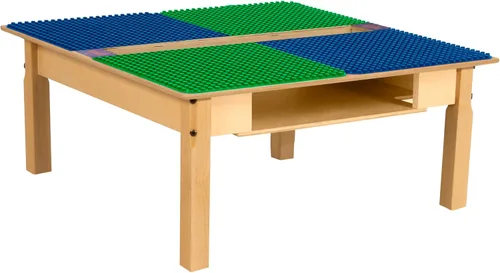 Mesa DUPLO con canal y estante