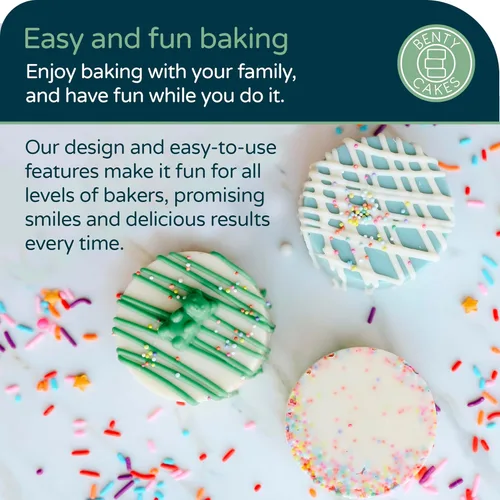 Miniatura 3 de Benty Cakes – El juego original de moldes CakePuck – ¡Mejor que un Cake Pop! Haz postres cubiertos de chocolate – Silicona libre de BPA – Incluye 1