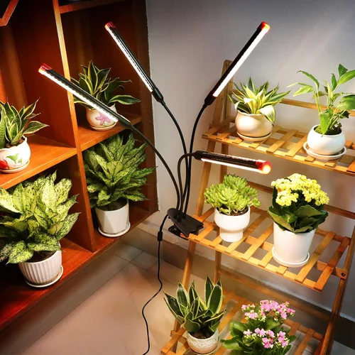 Miniatura 6 de GameChanger! Luces de crecimiento de 36 W, no 15 W, 4 cabezales con clip fuerte para plantas de interior con temporizador, mejor regalo para amantes