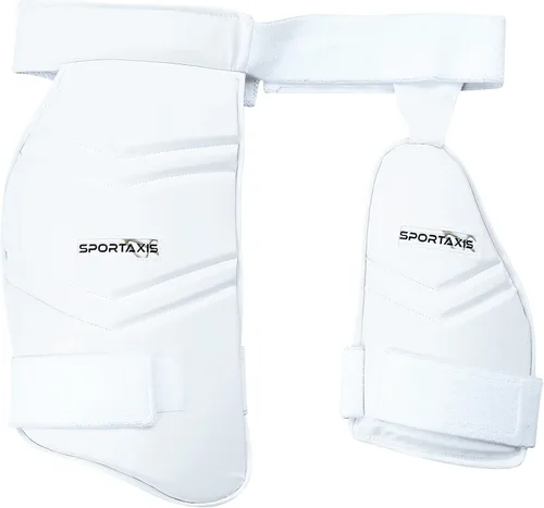 SPORTAXIS Juego de almohadillas protectoras de muslo de críquet para adultos y jóvenes para protección de la parte inferior del cuerpo.