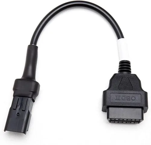 Miniatura 5 de eMoto Universal 4-Pin macho a OBD2 hembra Cable adaptador de diagnóstico de motocicleta para motocicletas Du Ca Ti