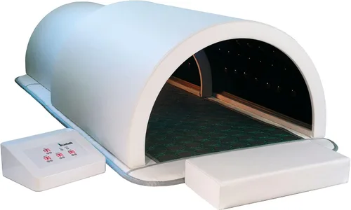 Miniatura 11 de 1Love domo de sauna con terapia infrarroja lejana, con alfombrilla infrarroja, cápsula de sauna personal con cobertura completa de 360 grados