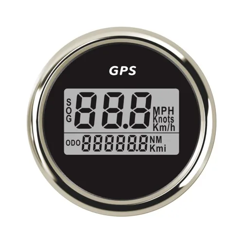 Miniatura 3 de ELING Velocímetro digital GPS para automóvil, de 2 pulgadas, 0-999 KM/H, MPH, kit de medidor de nudo, ODO con retroiluminación roja, 12 V, 24 V