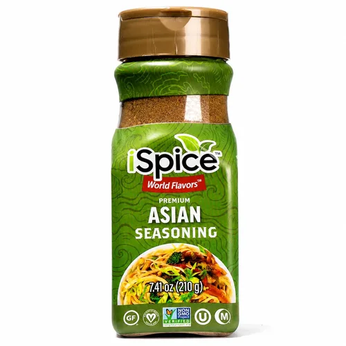Miniatura 3 de iSpice - ASIAN SEASONING World Flavor Super Spice Blend Todo natural Listo para usar tal como está No es necesario preparar 7.41 oz (210 g)