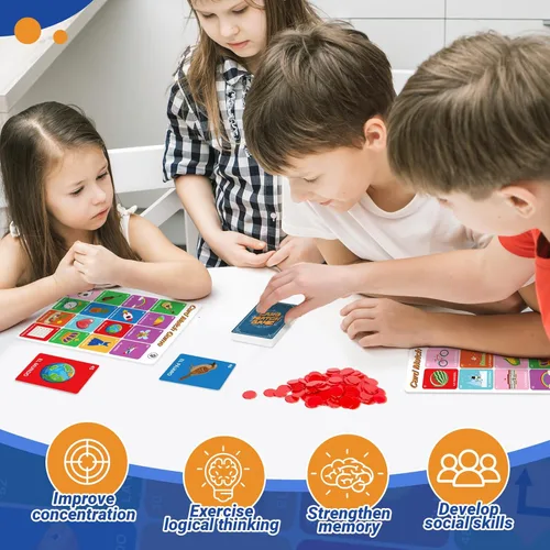 Miniatura 4 de Bosctanuc Loteria Mexican Bingo, Juego Original de Cartas Españolas, Juegos de Mesa en Español para Juegos de Bingo para Aprendizaje de Español